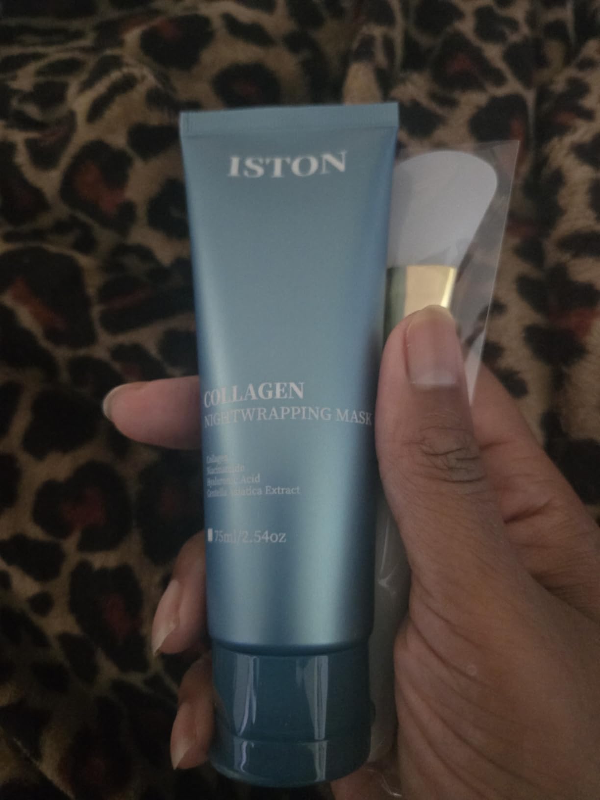 ISTON Collagen Night Wrapping Mask for Glass Skin - Elasticity& Hydration Boost,Reduces Dullness&Radiant Skin| Easy Peel-Off Collagen Face Mask Skin Care