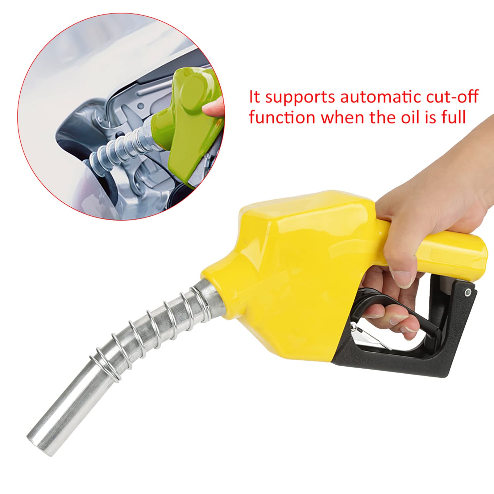 Buse de Pompe à Carburant, Buse de Carburant en Aluminium à Coupure Automatique, Outil de Distribution D' 1 Pièce