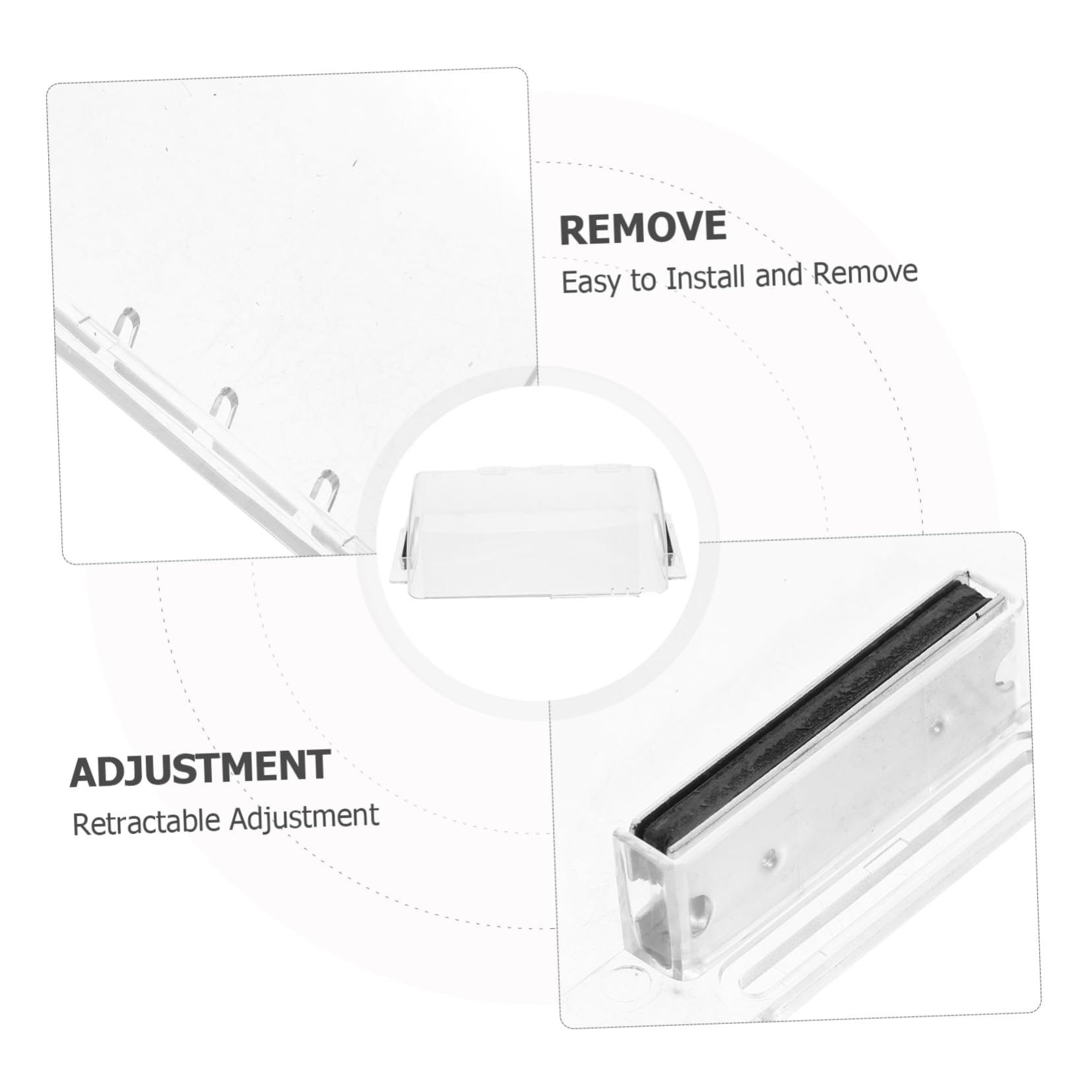 SOLUSTRE Deflettore Magnetico per Bocchette a Soffitto Deflettore per Flusso Diretto Condizionatore Regolabile Facile Installazione Circolazione Dellaria