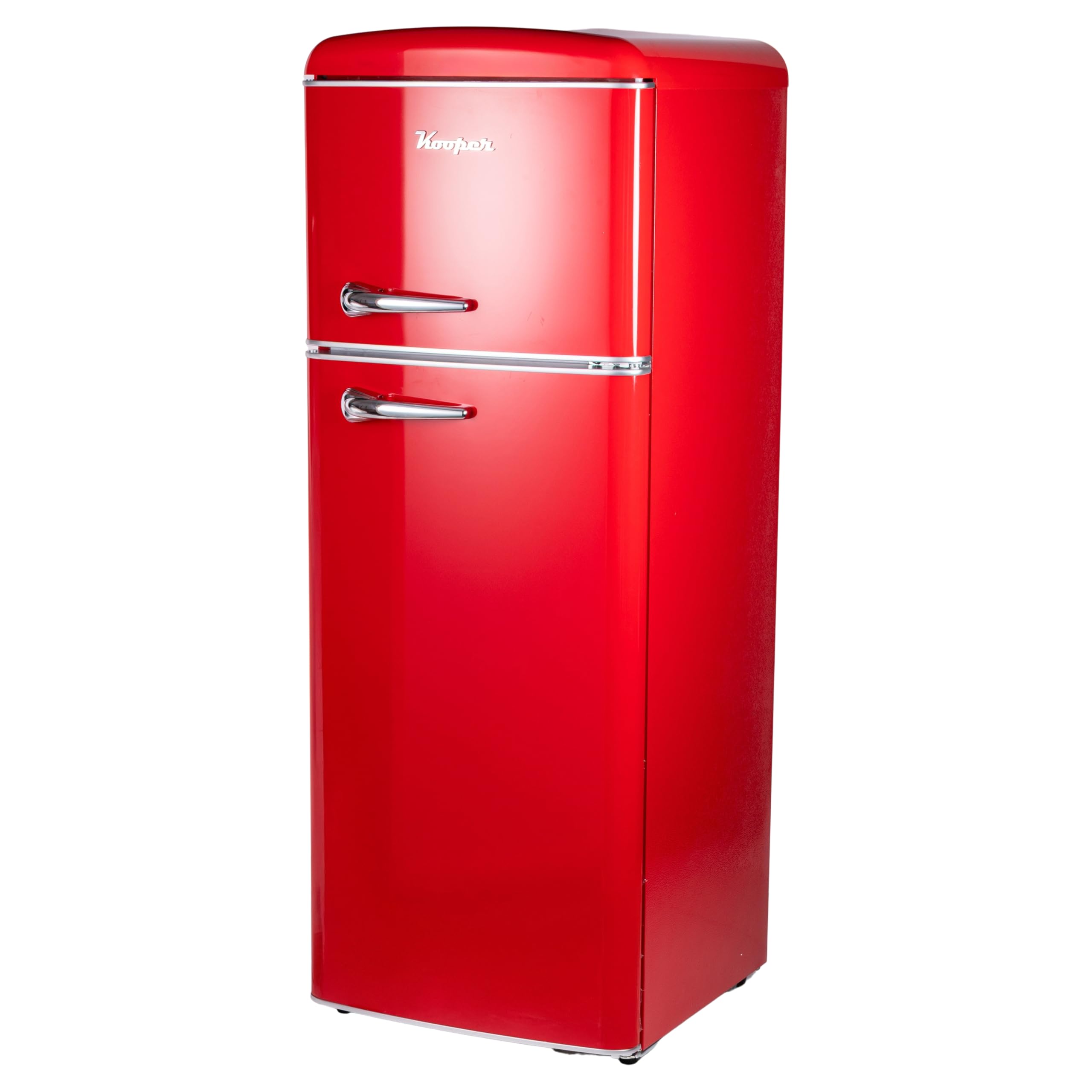 Frigorifero vintage doppia porta 240 L 54,​6x55,​4x148,​7cm, rosso, Kooper