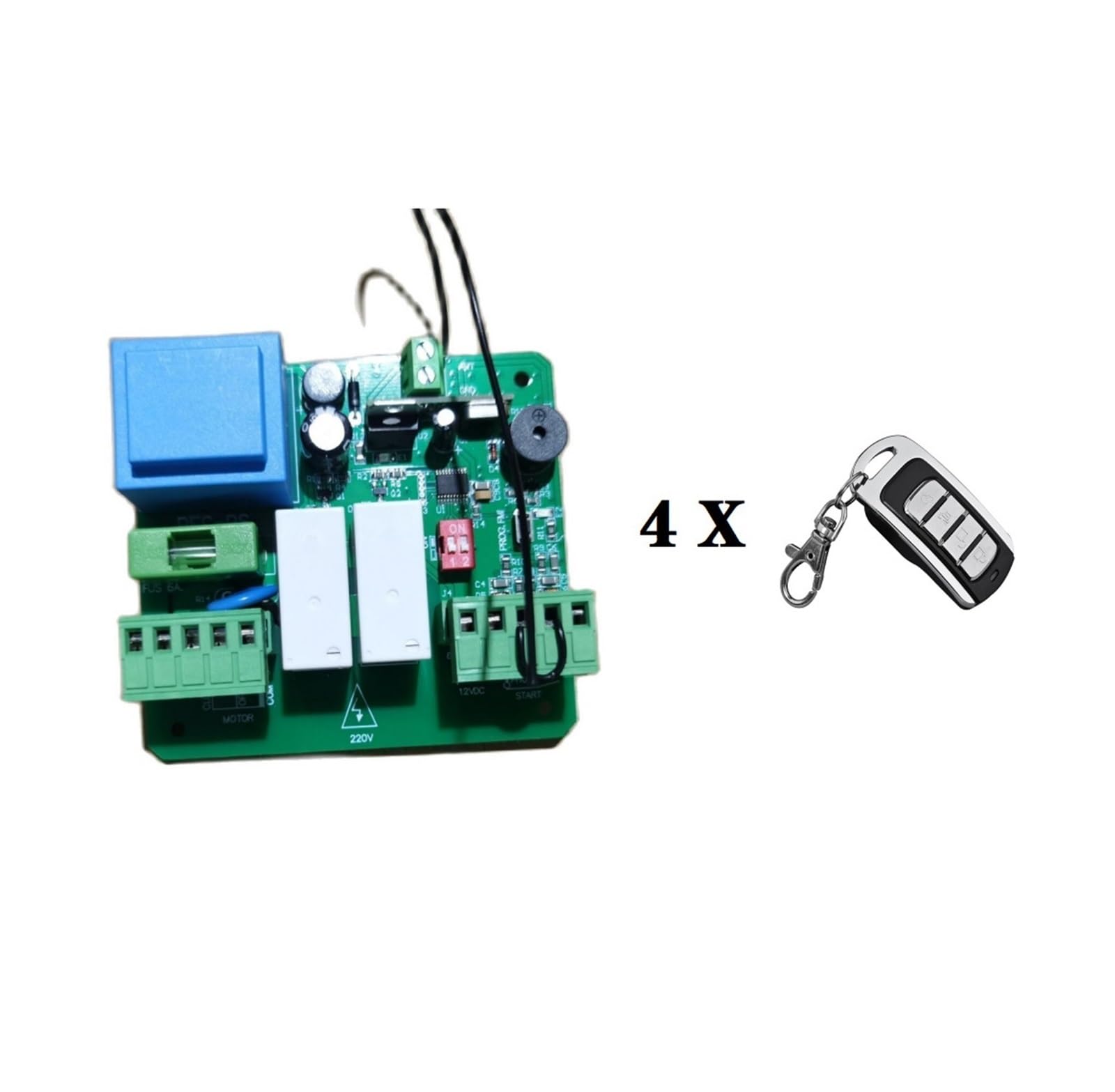 Carte électronique pour ouvre-portail Vitesse à distance de moteur du contrôle 433mhz OR de volet roulant réglable Pour usines et écoles(PCB 2 remote)