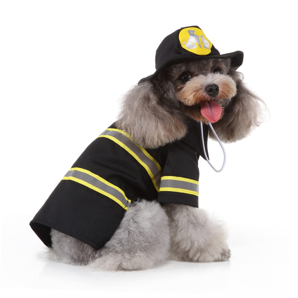 BESPORTBLE 3 Set Di Abbigliamento Per Animali Domestici Uniforme Da Pompiere Costume Da Festa Comodo Per Gatti Cani Cuccioli