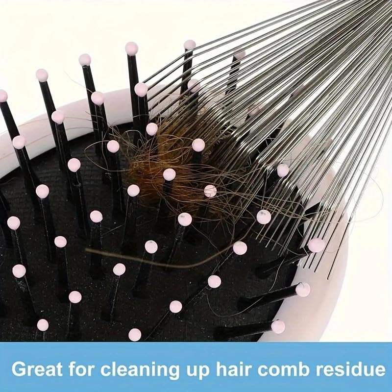 1 pinza de limpieza de peine, cepillo de limpieza con cojín de aire, herramienta para limpiar el cabello, herramienta de limpieza de cepillo - 5
