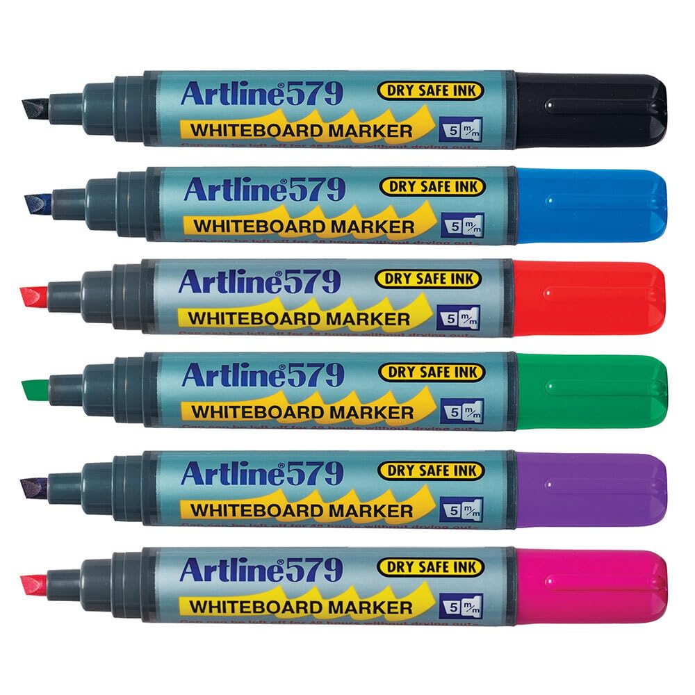 Artline 579 Whiteboard-Marker, sortiert, 6 Stück
