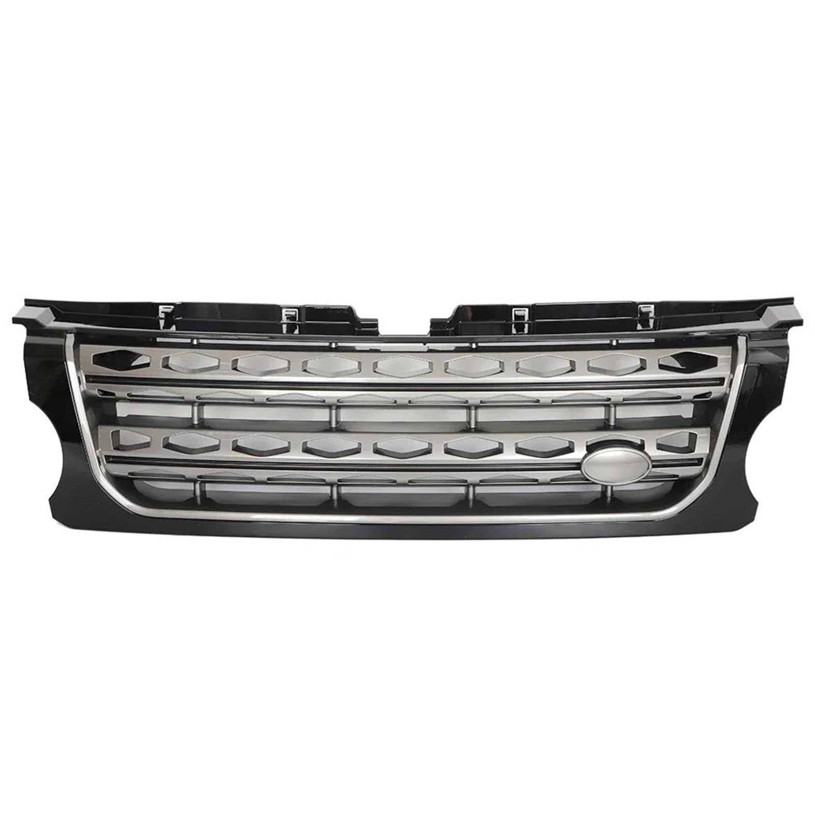 Car Front Radiator Grilles For Land For Rover For Discovery 4 LR4 2014 2015 2016 L319 Front Upper Racing Grills Centre Panel Air Intake Grille Accessories BodyKit Radiator Grille(Gray Net B Frame)