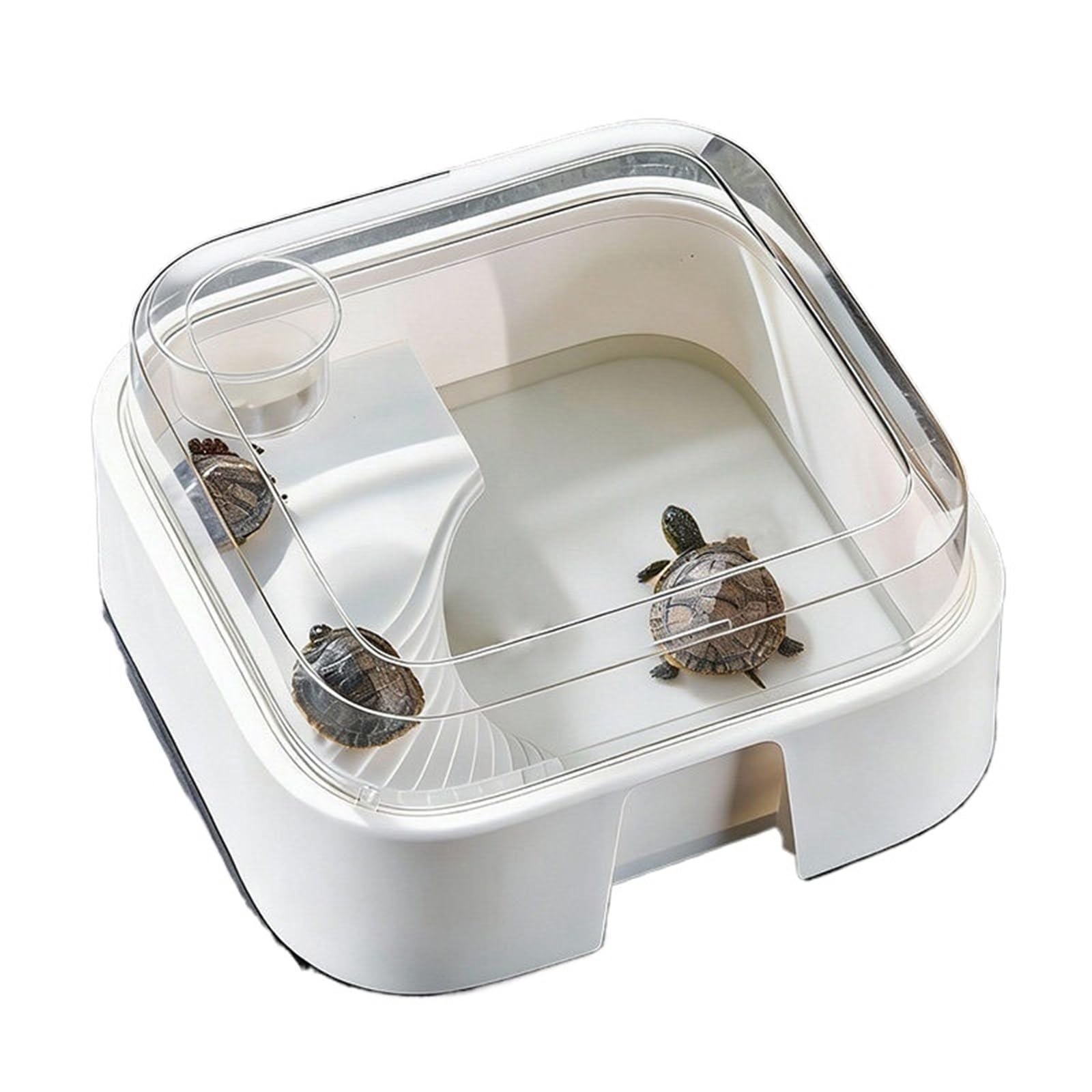 Siedlisko terrarium Domowy zbiornik na żółwie, platforma do suszenia słońcu, mały domek dla zwierząt wspinaczkowych Terrarium akwariowe