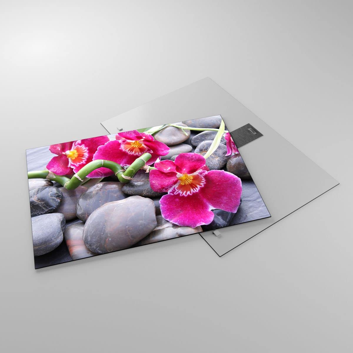 Vidrios Decorativos Tridimensional Espiral Marrón Cuadro