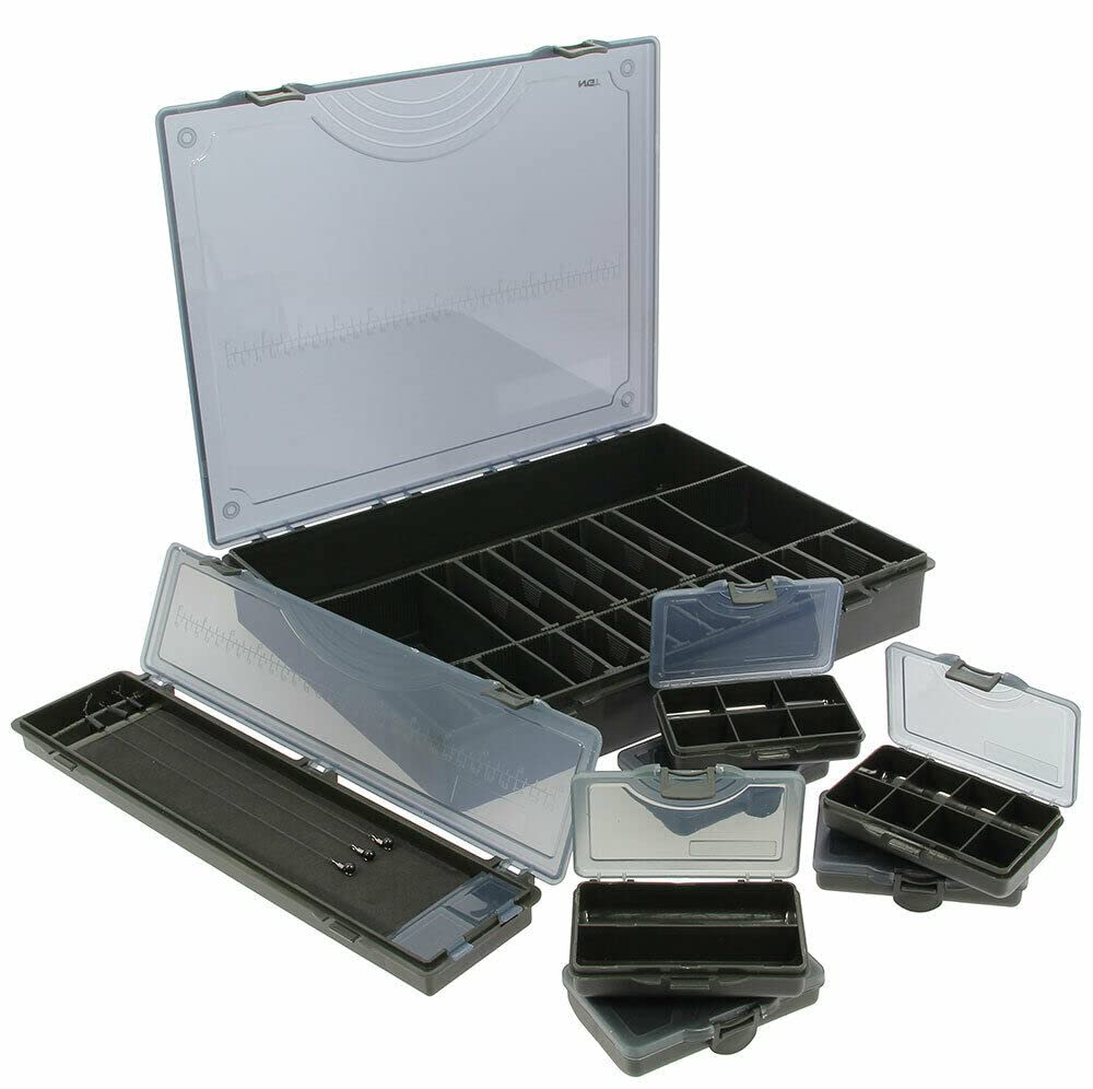 Dna Leisure Terminal Tackle Boxes Rigs Storage Magnetic Bit Box System | Carp Fishing | Coarse (2. 7+1 Tackle Box)