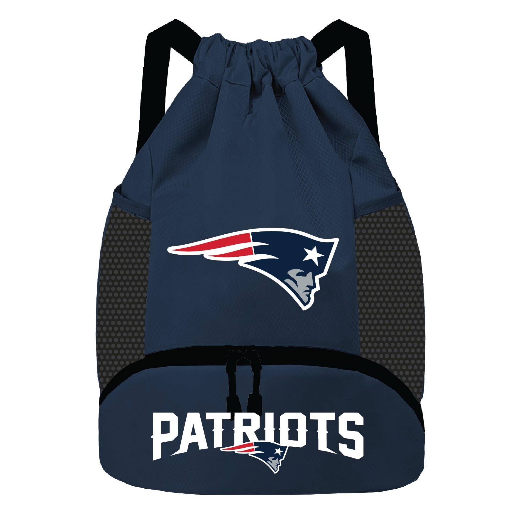 NFL New England Patriots Cinch Bag – Standard Logo Drawstring Backpack