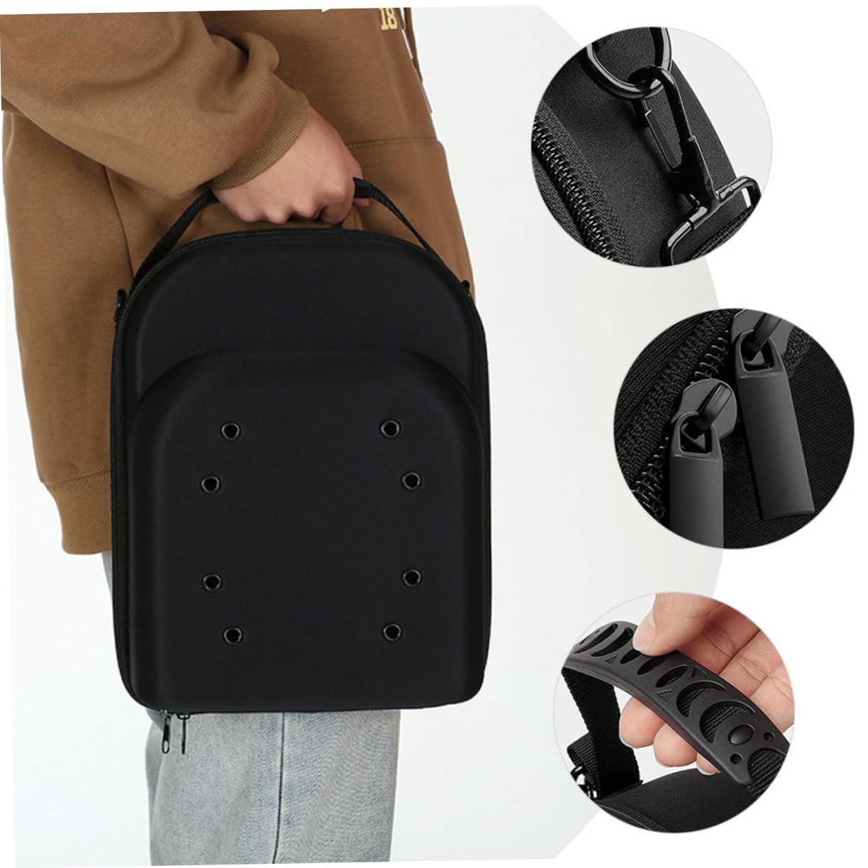 2piezas Bolsa Para Guardar Gorras De Béisbol Estuche De Viaje Para Sombreros Caja De Transporte Para Gorras Organizador Para Guardar Estuche De Eva Para Sombreros Caja Protectora