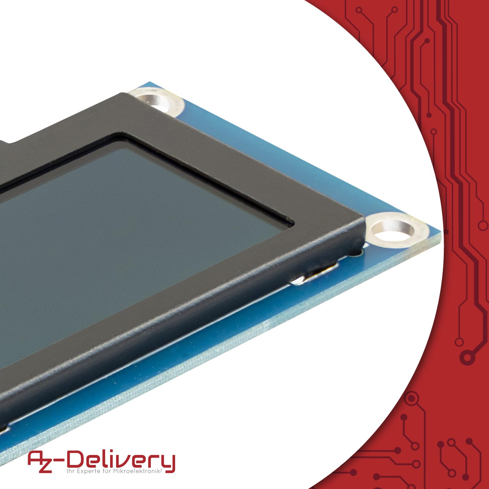 AZDelivery Wyświetlacz OLED 3,12" 256 x 64 z kontrolerem SSD1322, obsługa SPI, kompatybilny z ESP32S3, Arduino Giga i SSH1106, niebieski