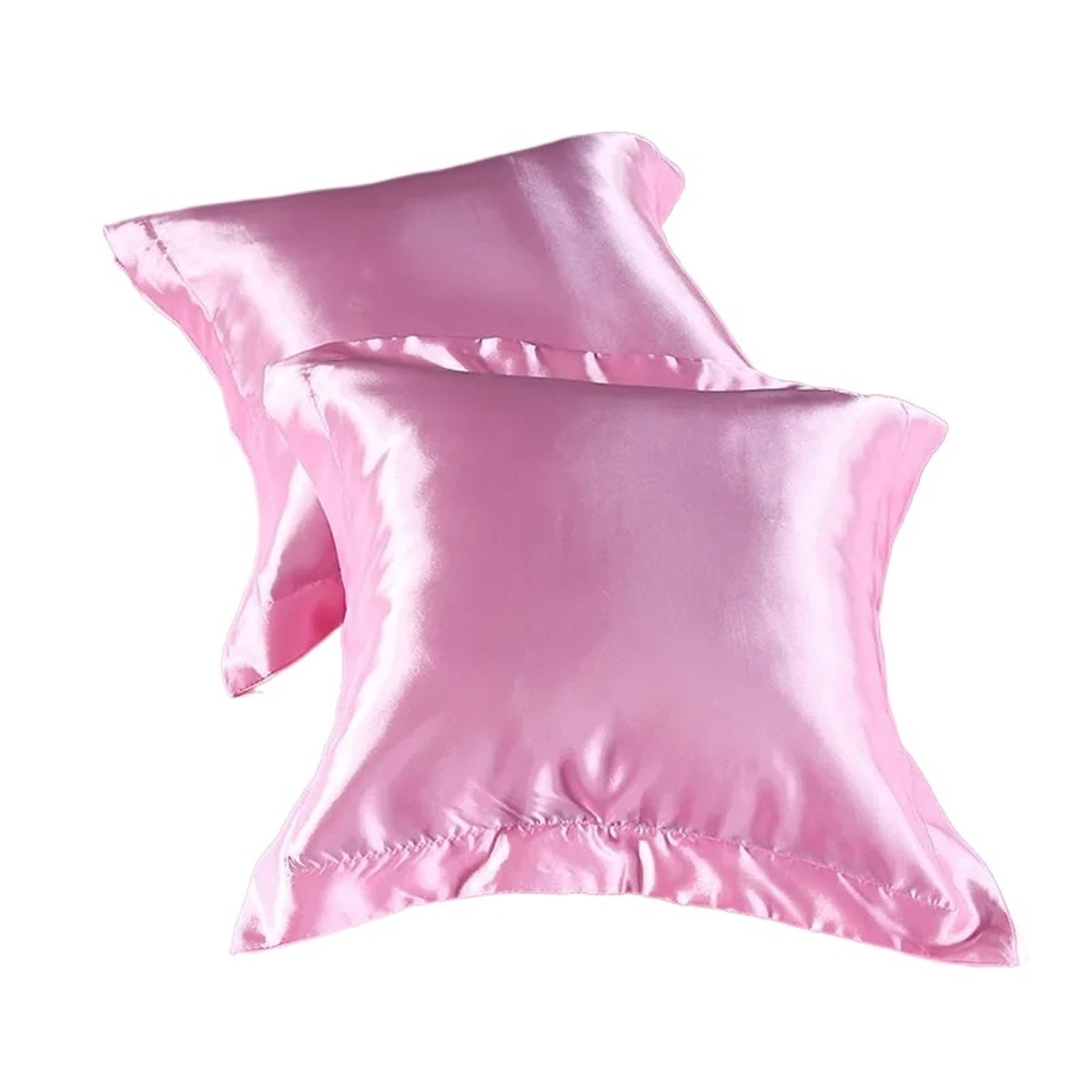 Silk Pillowcase Silk Satin Square Pillowcase Throw Pillow Pillowcase Solid Color Washed Silk Simulation Silk 50x50cm
