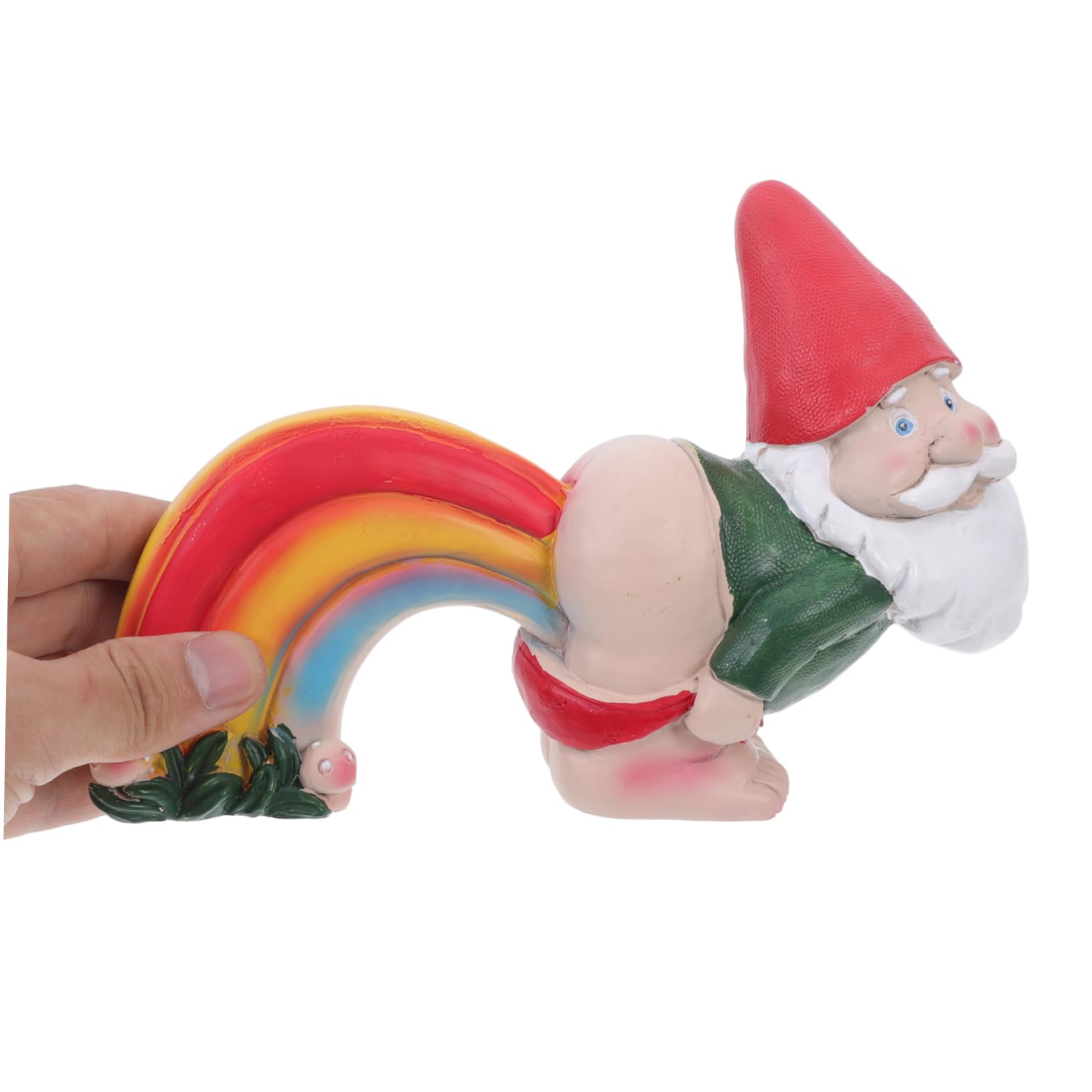 HANABASS 2 Sztuki Tęczowej Figurki Krasnala Z Pierdem Ozdoba Ogrodowa Krasnale Ogrodowe Halloween Figurki Ogrodowe Halloween Dekoracja Ogrodowa Ozdoby Ogrodowe Tęczowy Krasnal