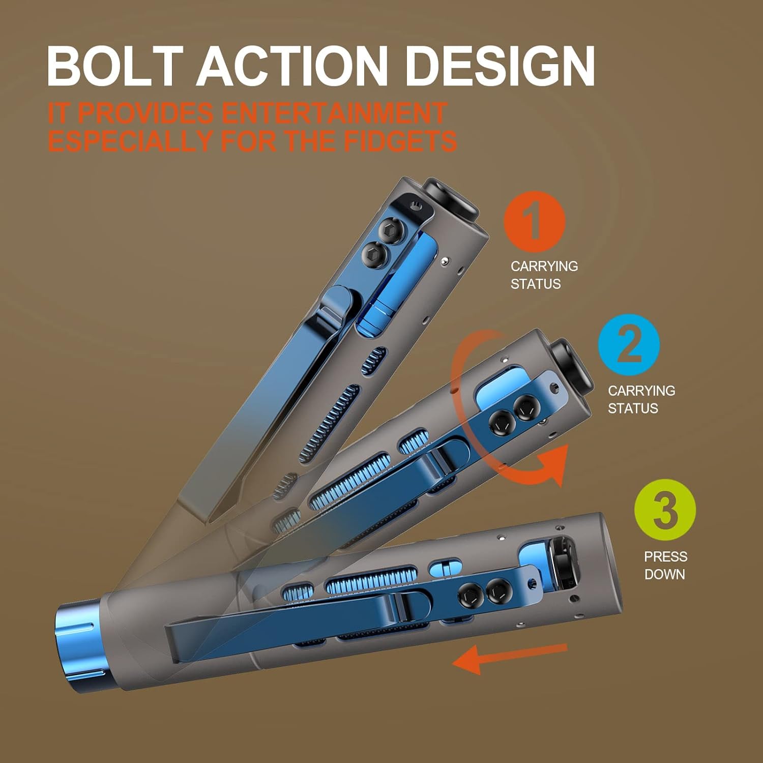 Bolt action mechanism on ACEBEAM Rider RX
