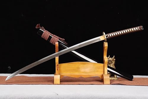 Miniatura 9 de Yongli Sword Rurouni Kenshin Sword Himura Kenshin Sakabato Anime japonés Espada de hoja inversa réplica de cosplay plegada acero Damasco