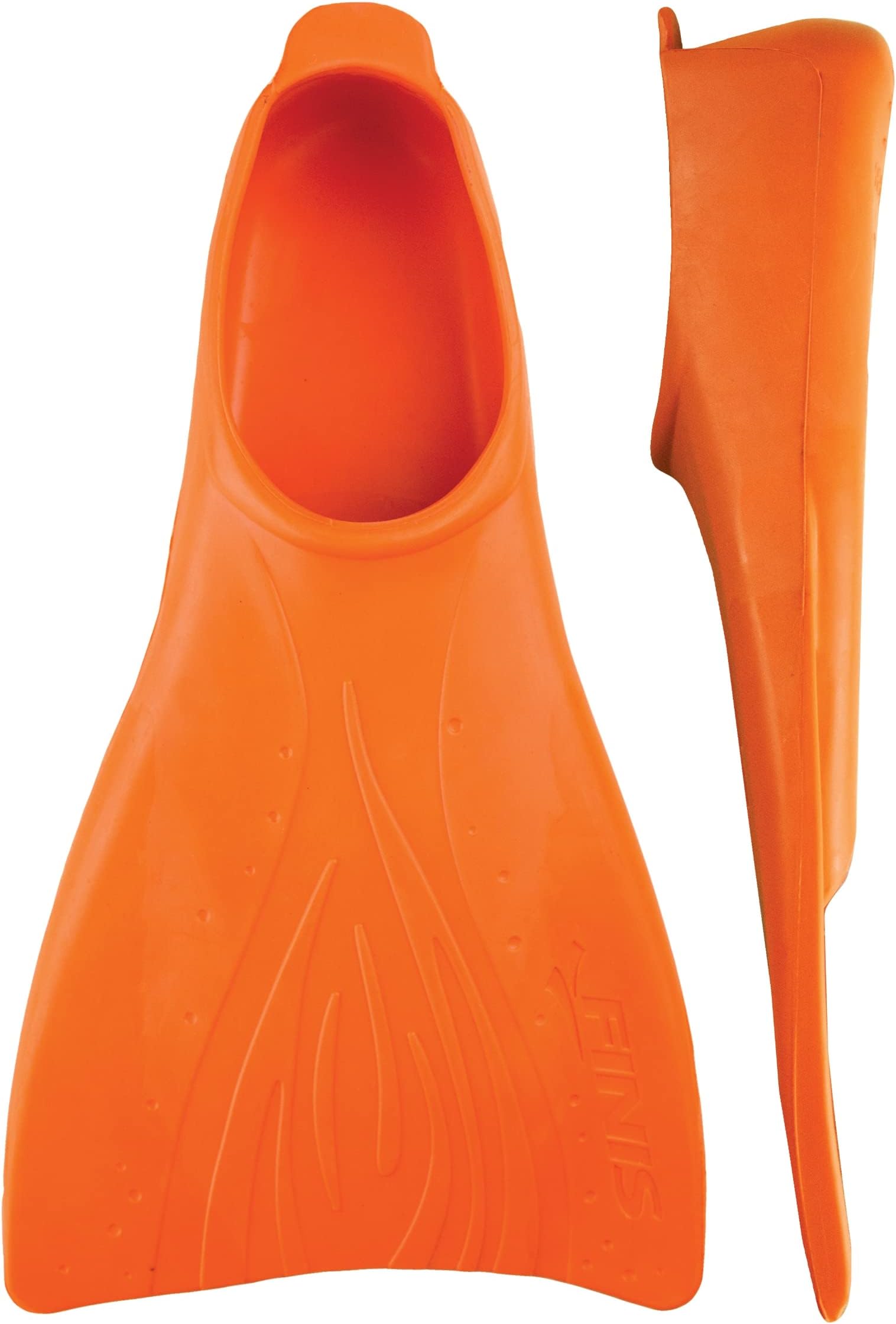 Booster Swim Fins for Kids - Floating Rubber Fins - Teaches Kick Technique - Open-Toe Design - Comfortable Fit