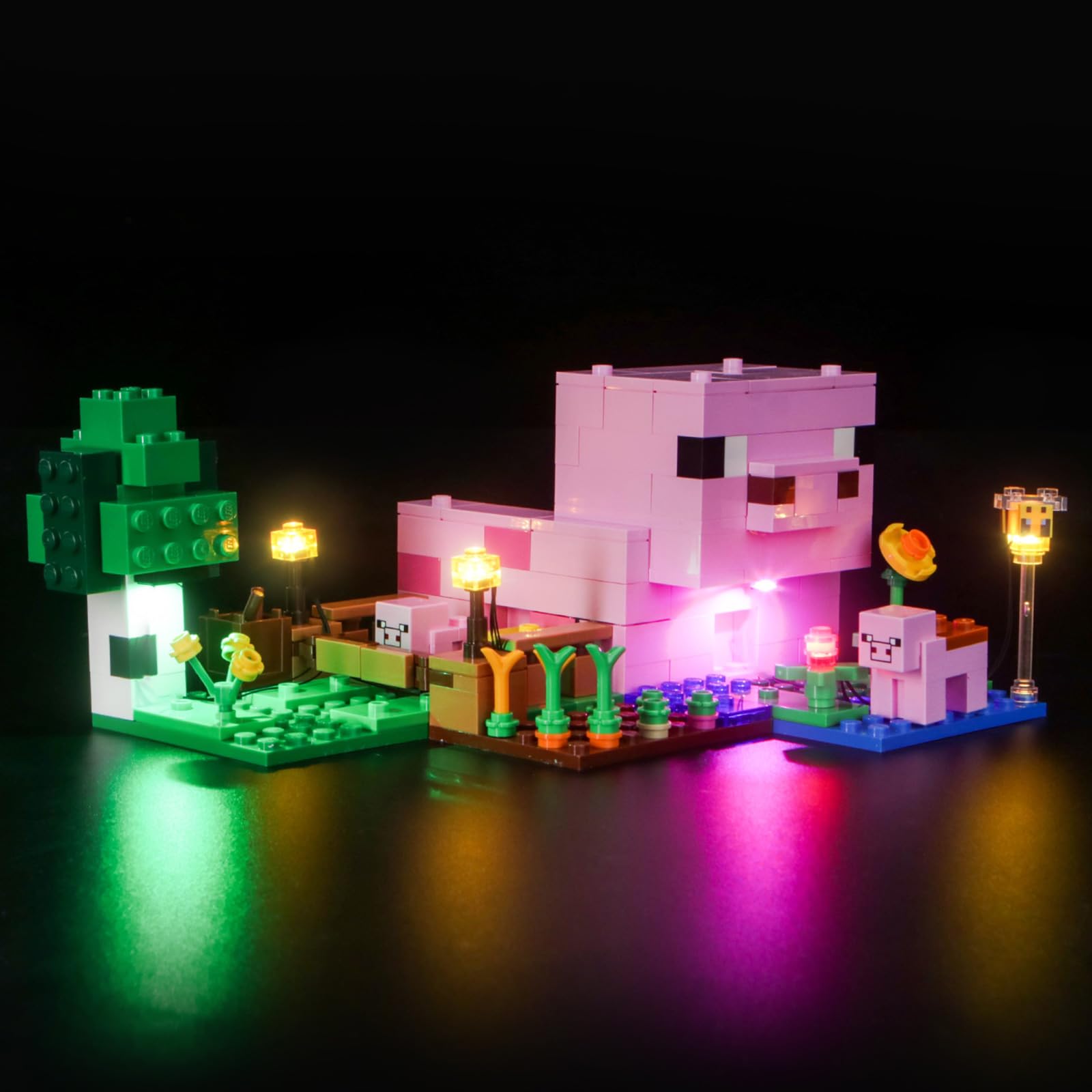 Led Light Set Compatible with Lego Minecraft The Baby Pig House (No Model)