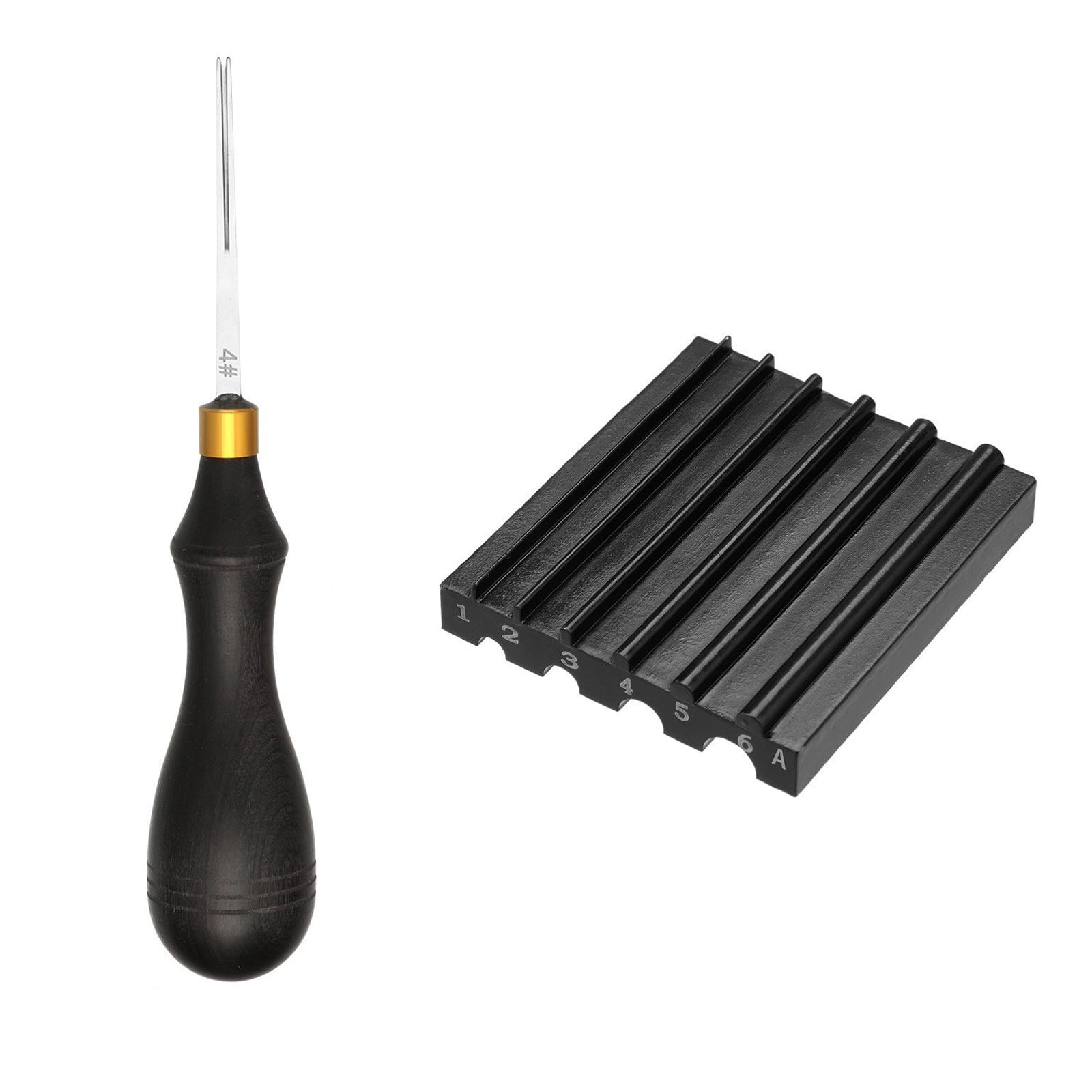 Jazuaiao Beveler Sharpen Leather Craft Tool Leather Edger Bevelers Tool Wider Shovel Cutting Cutter Head Sharpen