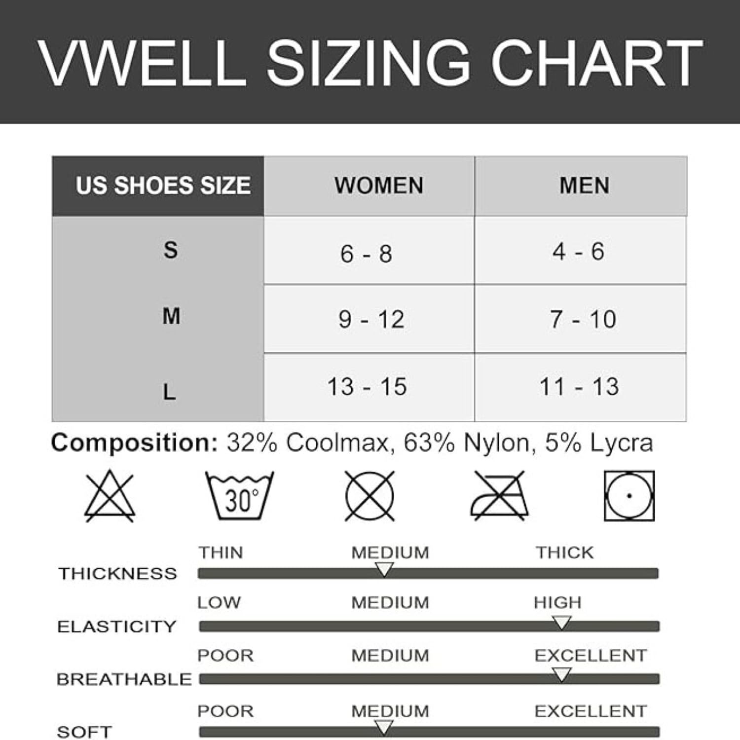 VWELL 3ts Calcetines con dedos Unisex adulto