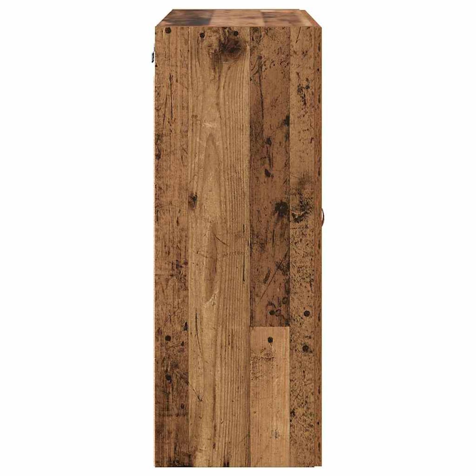 Homgoday Wandmontierte Schränke 2 pcs Altholz 69,5 x 34 x 90 cm Schrank Model3415556