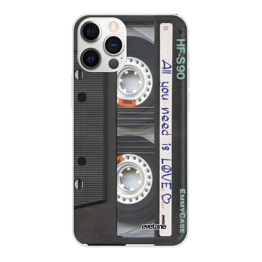 Evetane Cover compatibile con iPhone 12 Mini morbida in silicone resistente ultra sottile protezione trasparente laterale glitterata fantasia alla moda Evetane Cover compatibile con iPhone 12 Mini morbida in silicone resistente ultra sottile protezione trasparente laterale glitterata fantasia alla moda