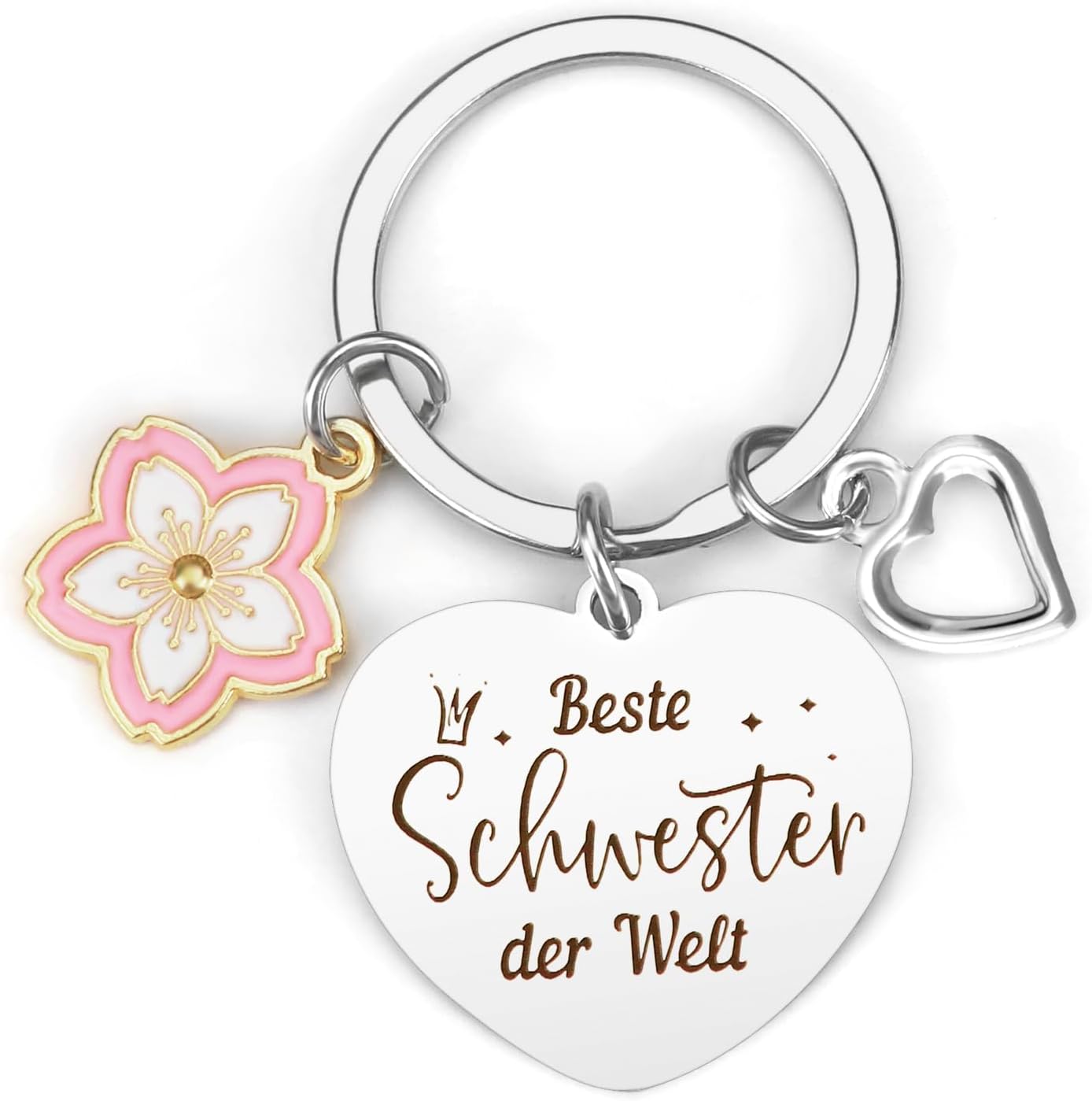Schlüsselanhänger Schwester Geschenk für Schwester Weihnachtsgeschenke Schwester Beste Schwester