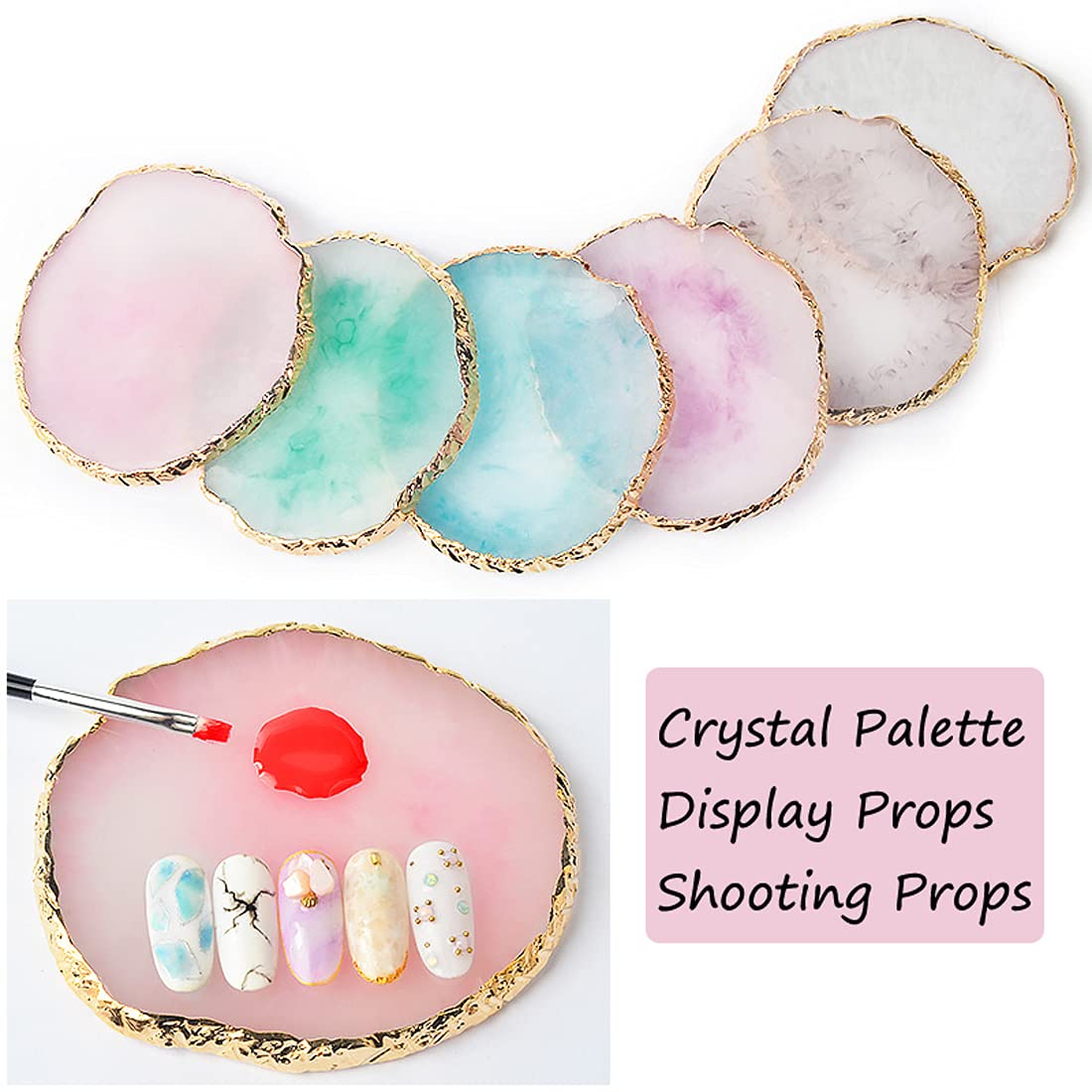 BAQI Lot De 2 Palettes De Mélange De Vernis à Ongles En Résine