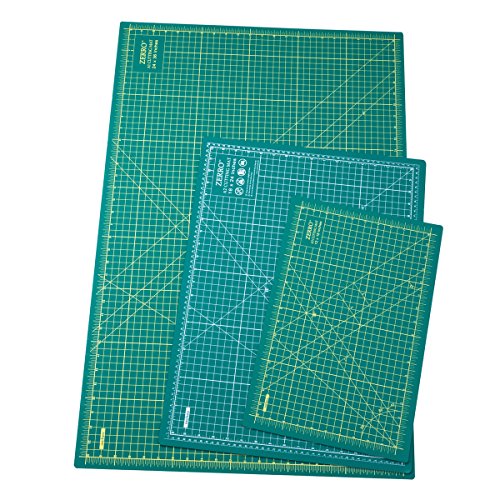 ZERRO Self-Healing Cutting Mat Professional Double Sided Thick 5-Ply with Imperial/Metric 18" x 24" (A2) - Thumbnail 6