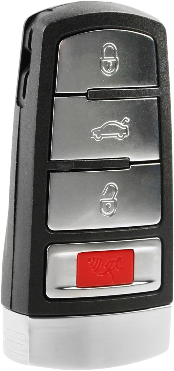 Smart Key Fob Keyless Entry Remote fits 2006-2013 Volkswagen Passat / 2009-2015 CC (NBG009066T)