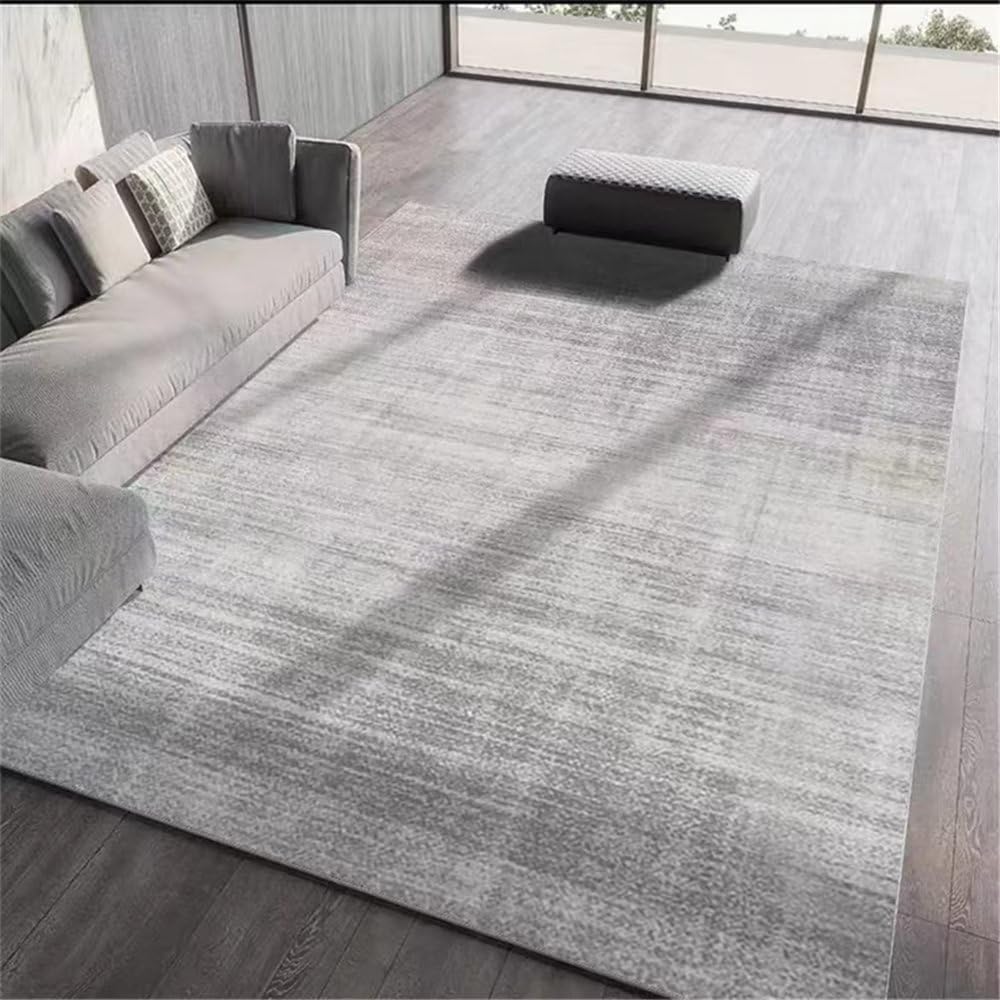 Tapis de chambre ado et bébé gris rétro en taille 180x280cm pour grand espace