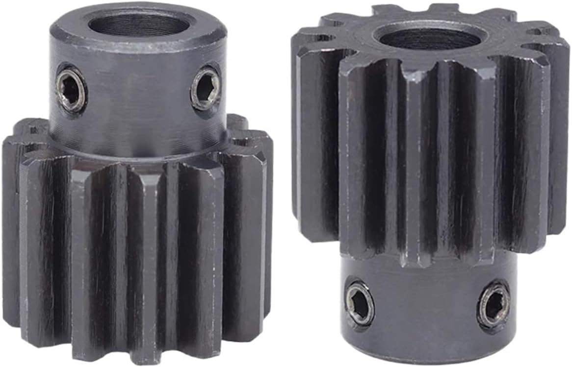 Spur Gear 2m12T/13T Bore Size 6/8/10mm SC45#Carbon Steel Teeth Height 20mm 1Pcs(2M12T - Bore 8 mm)