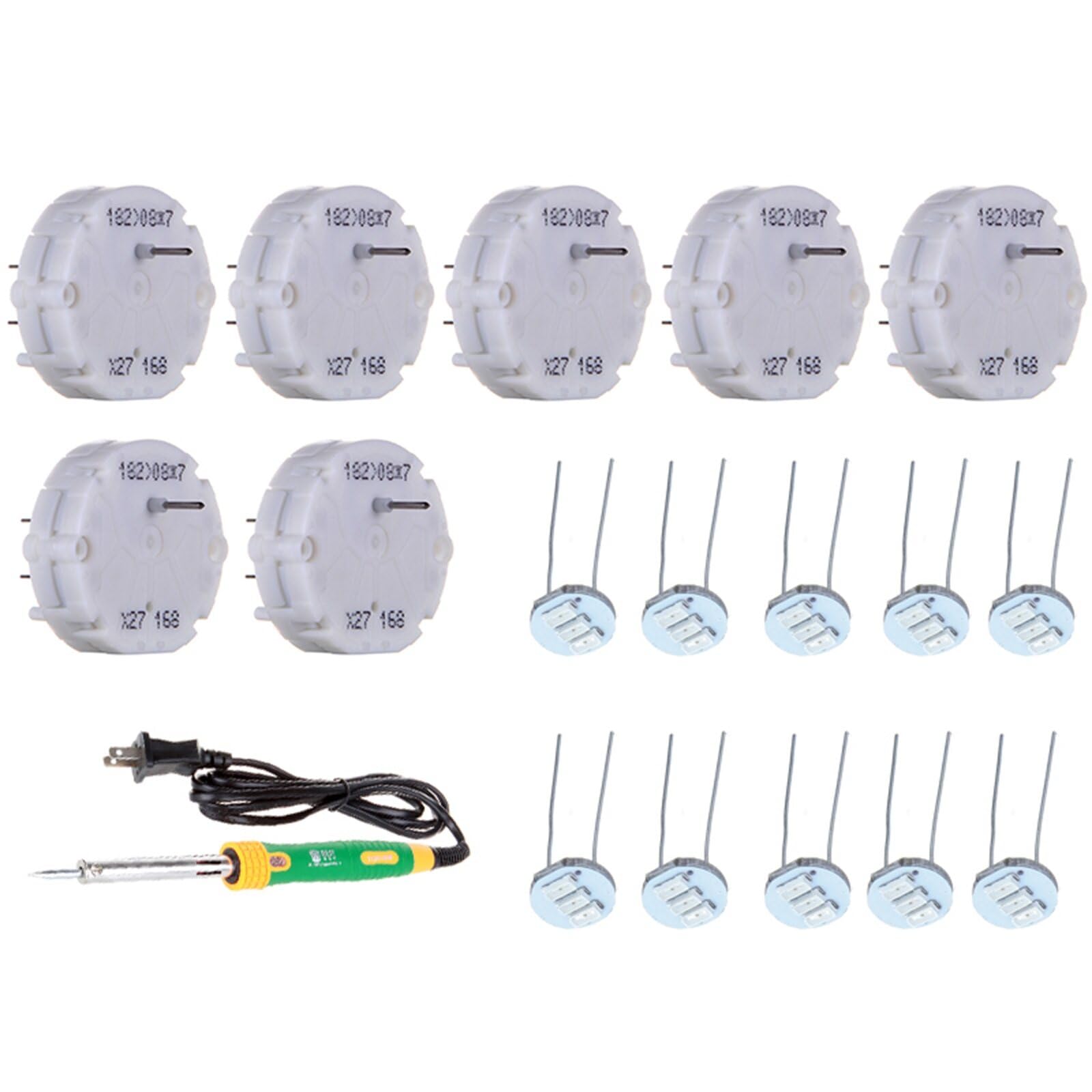 cciyu X27.168 Stepper Motors & 4.7mm 3-3014-SMD Blue For Mini Halogen Bulbs & Soldering Iron