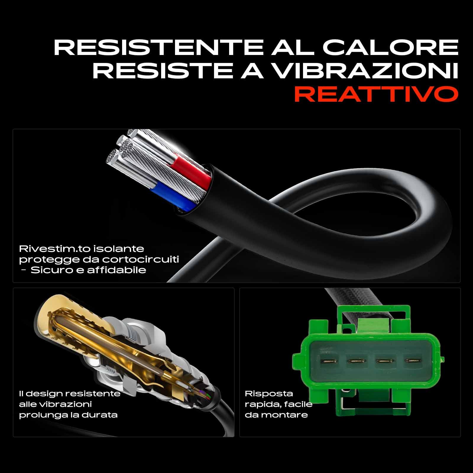 Frankberg Sonda lambda sonda di controllo 0258006027 | Compatibile con: 406 Pausa 8E/F, C5 I Break DE, Xsara N1, 607 9D 9U, Berlingo/Berlingo Primo monovolume GFK GJK MF