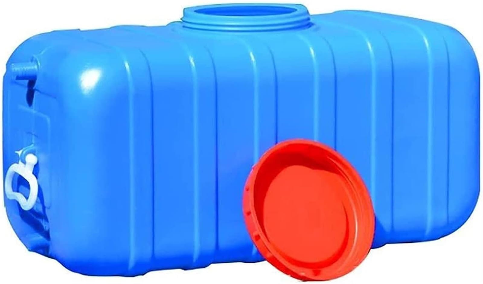 Wassertank, rechteckig, blau, 70 l/100 l, verdickter Industrieller Chemikalienbehälter, Wa l, verdickter Industrieller Chemikalienbehälter, Wasserreservebehälter ohne BPA, mit Kunststoffhahn