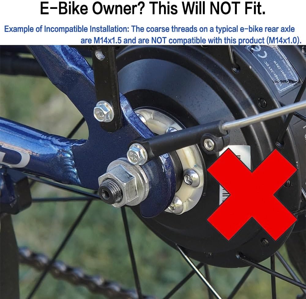 Bike Pegs 4.3" Length,Suitable for 14mm Axles, Freestyle BMX Bicycles,Durable and Stylish Non-Slip