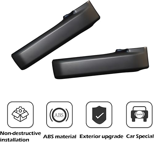 Miniatura 3 de LLKUANG Cubierta protectora de manija interior de puerta para Toyota FJ Cruiser 2007-2021 ABS manija interior de puerta interior cubierta decorativa