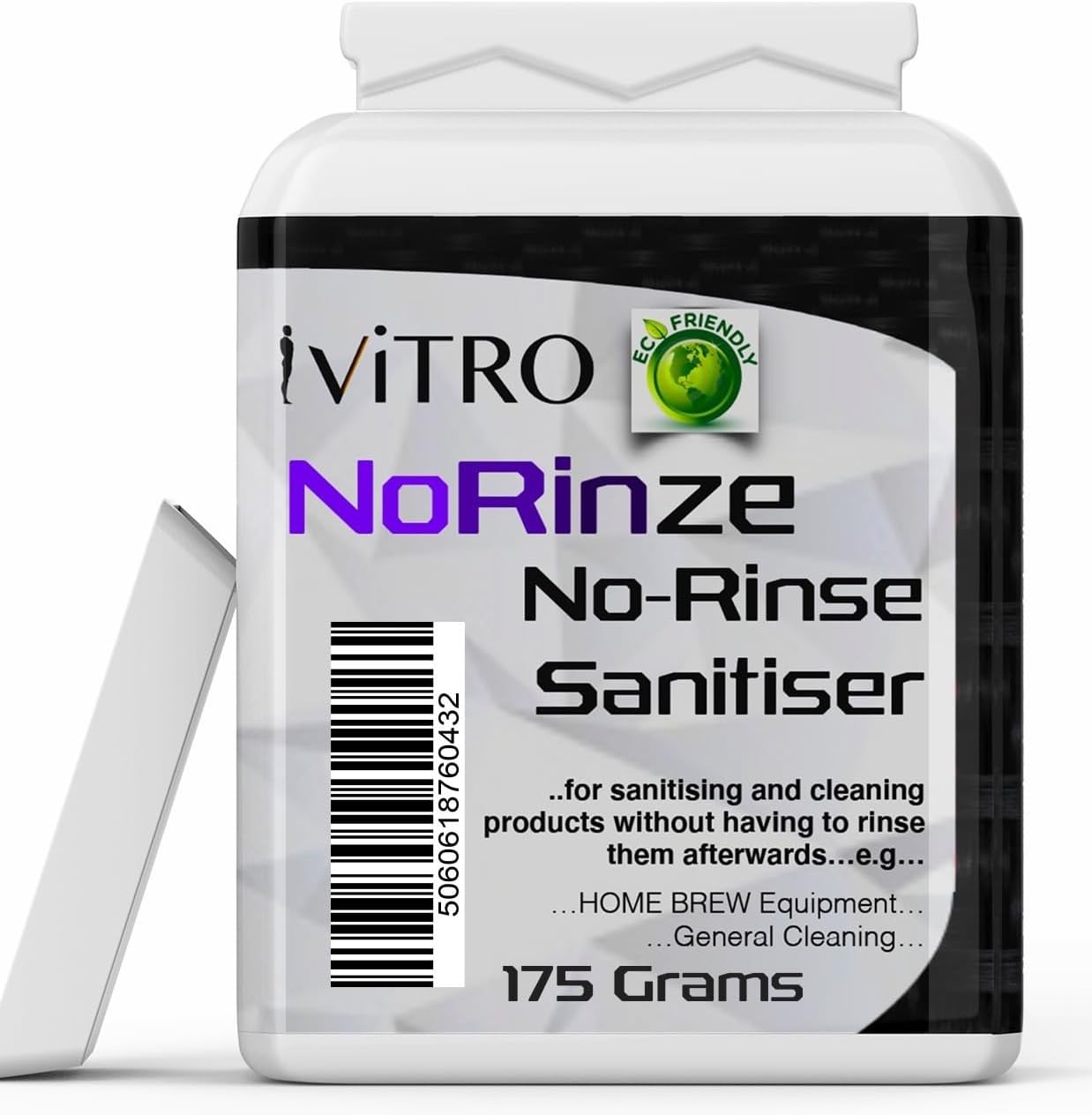 No Rinse Sanitiser & Steriliser with Sodium Percarbonate for Home Brewing - Homebrew Sanitizer & Sterilizer Powder - 175g