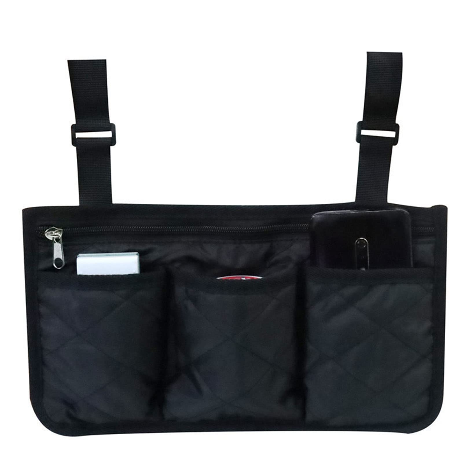 Hredwep Waterproof Wheelchair Armrest Side Storage Bag for Most Wheels and Mobile Equipment Accessories