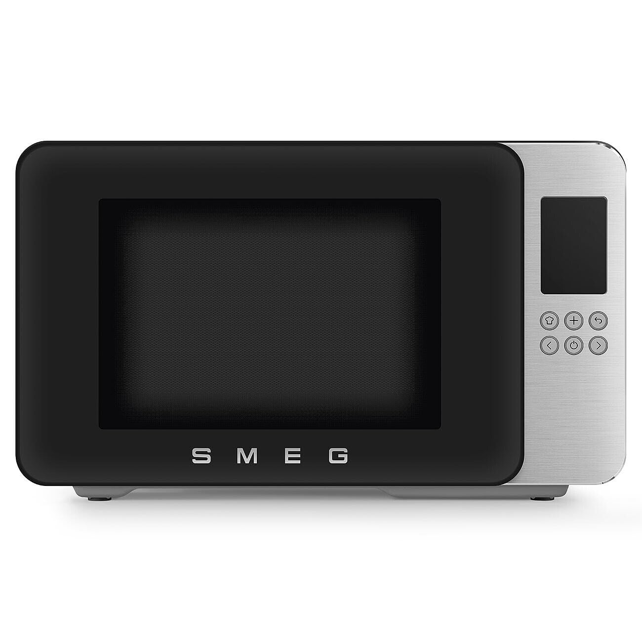 Smeg, Four à Micro-ondes avec Grill MOC01BLMEU, 4 Fonctions et 18 Programmes Automatiques, Technologie Inverter, Système de Fermeture Soft Close, Accessoire Grille Inclus, 1900 W, Noir Mat