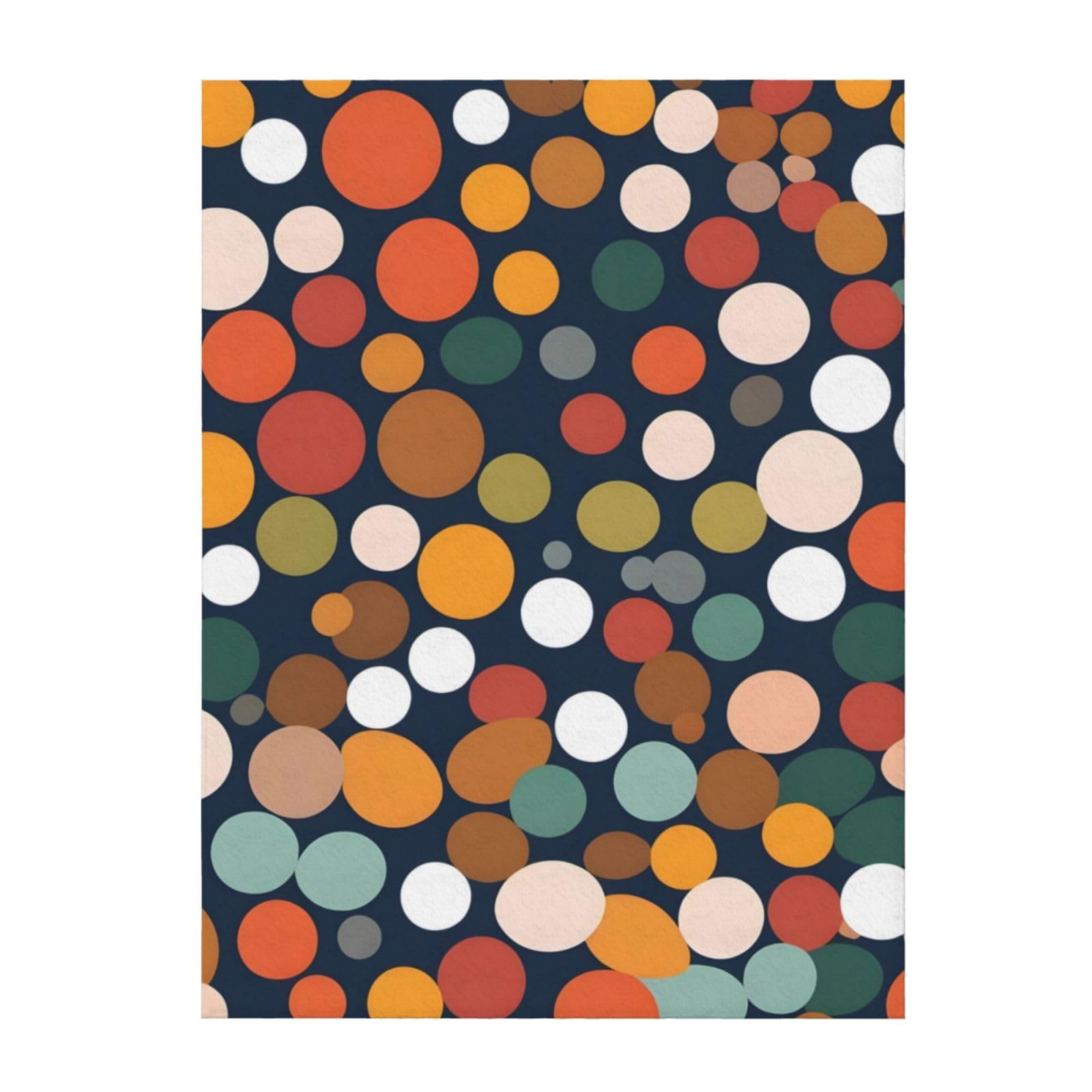 Couverture à pois 152x127 cm jeté de lit léger et chaud pour canapé