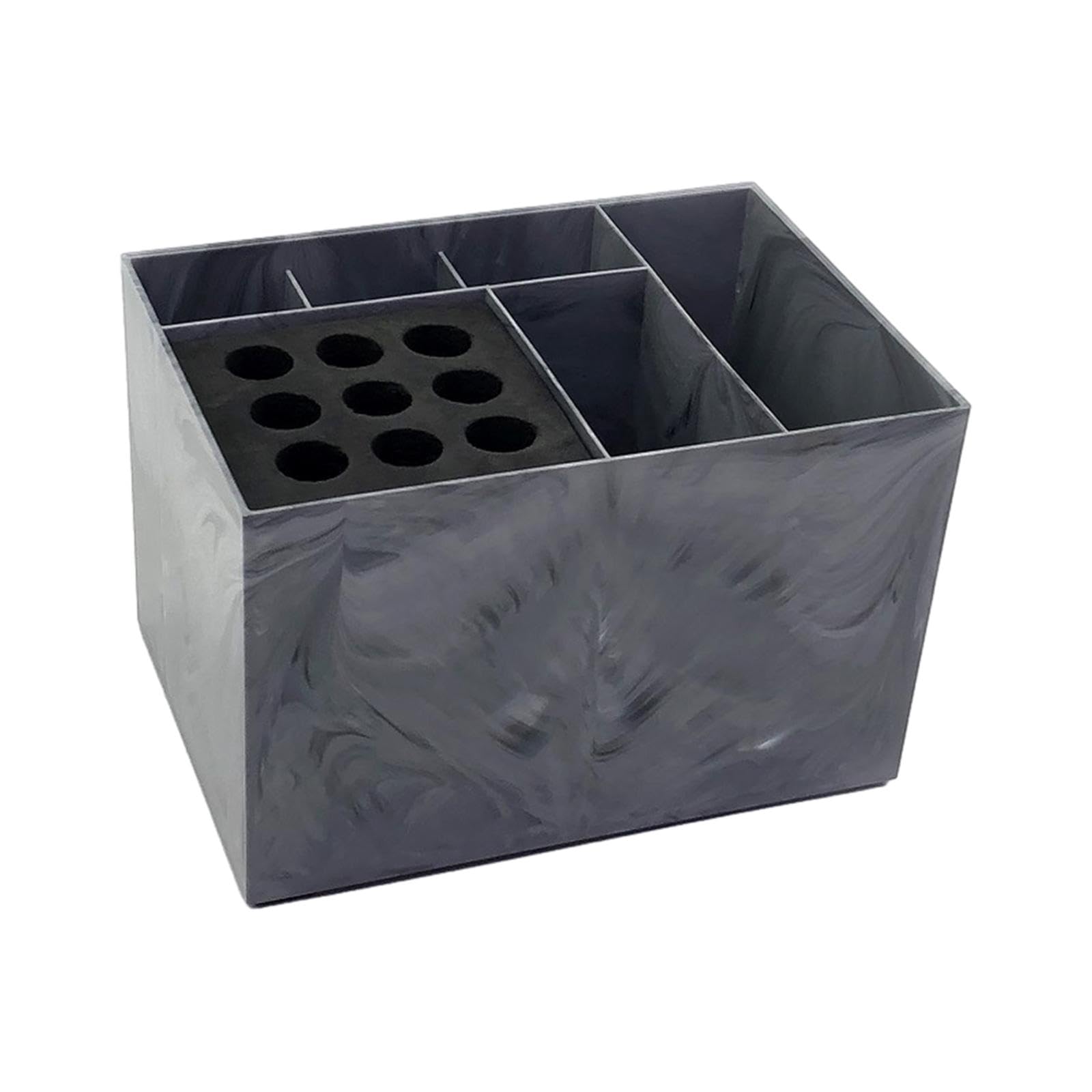 MERISHOPP Salon Organizer Clips Brush Hair Cutting Tool Case for Bathroom Hotel Office dark marble pattern |Health & Beauty | Salon & Spa Equipment | Salon & Spa Supplies-image-42