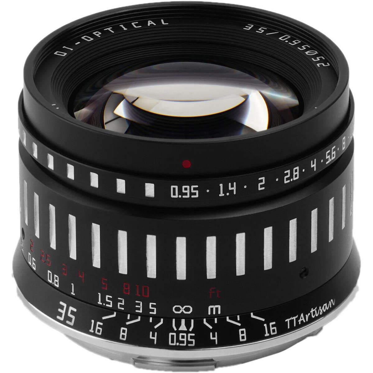 TTArtisan 35mm F0.95 APS-C Large Aperture Manual Focus Mirrorless Cameras Lens for Leica L Mount Compatible with Leica T, TL, TL2, CL