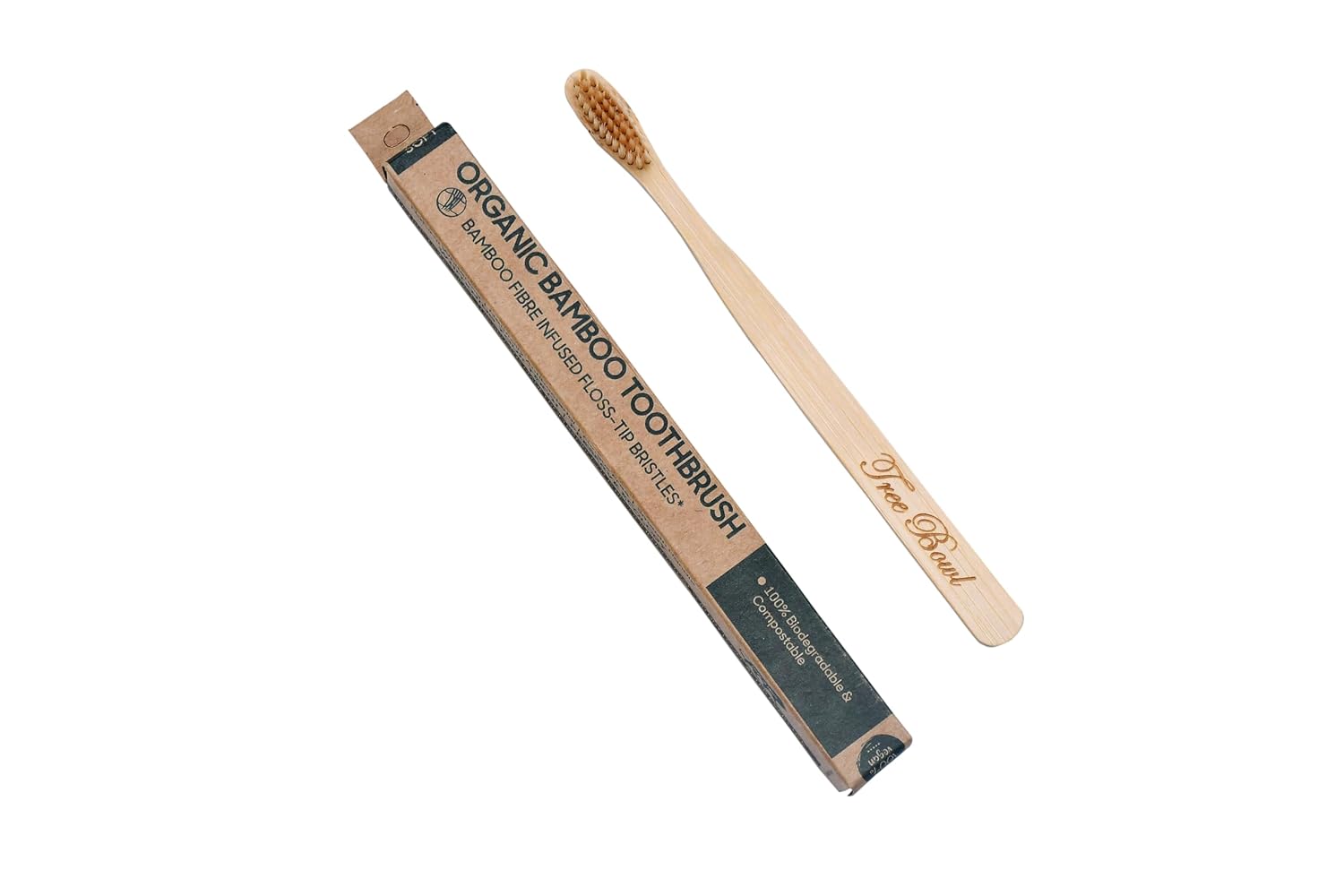 Buy Tree Bowl Bamboo Toothbrush – Biodegradable Toothbrush with Fibre ...