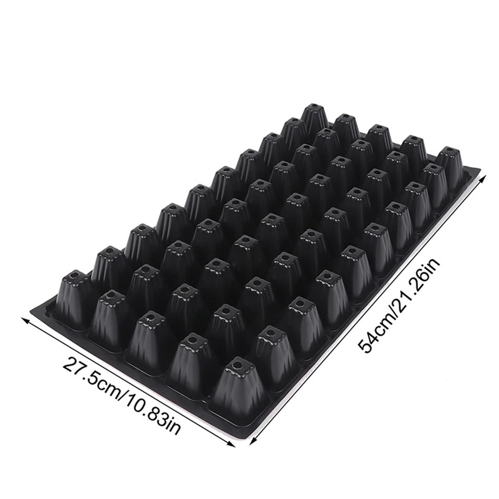 Anzuchtschale 2Pcs 50 Zellen Sämling Trays Kunststoff Garten Keimung Schwarz Container Liefert for Gemüse Blume für Pflanzen