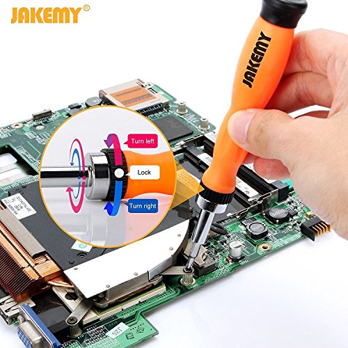 PC Tool Kit, Jakemy Ratchet Repair Screwdriver Set, Torx screwdriver 20 in 1 for iPhone X, iPhone 8/8 Plus/7/7 Plus/6/6 Plus/6S/5/5C/5S/4/4S/iPad 4/3/2/Mini, Laptop
