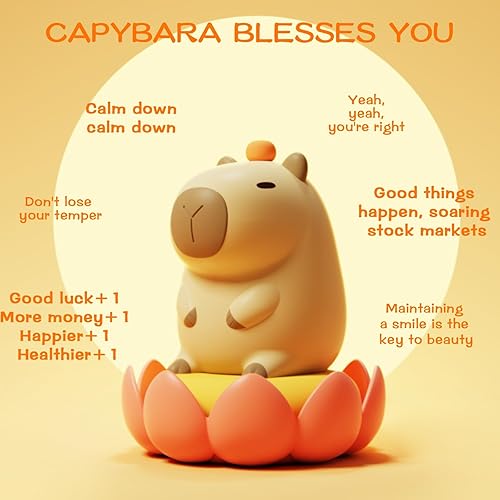 Miniatura 2 de PAMANO Luz nocturna para niños, 16 colores linda lámpara de silicona para habitación del bebé y niños pequeños, luz nocturna LED recargable para