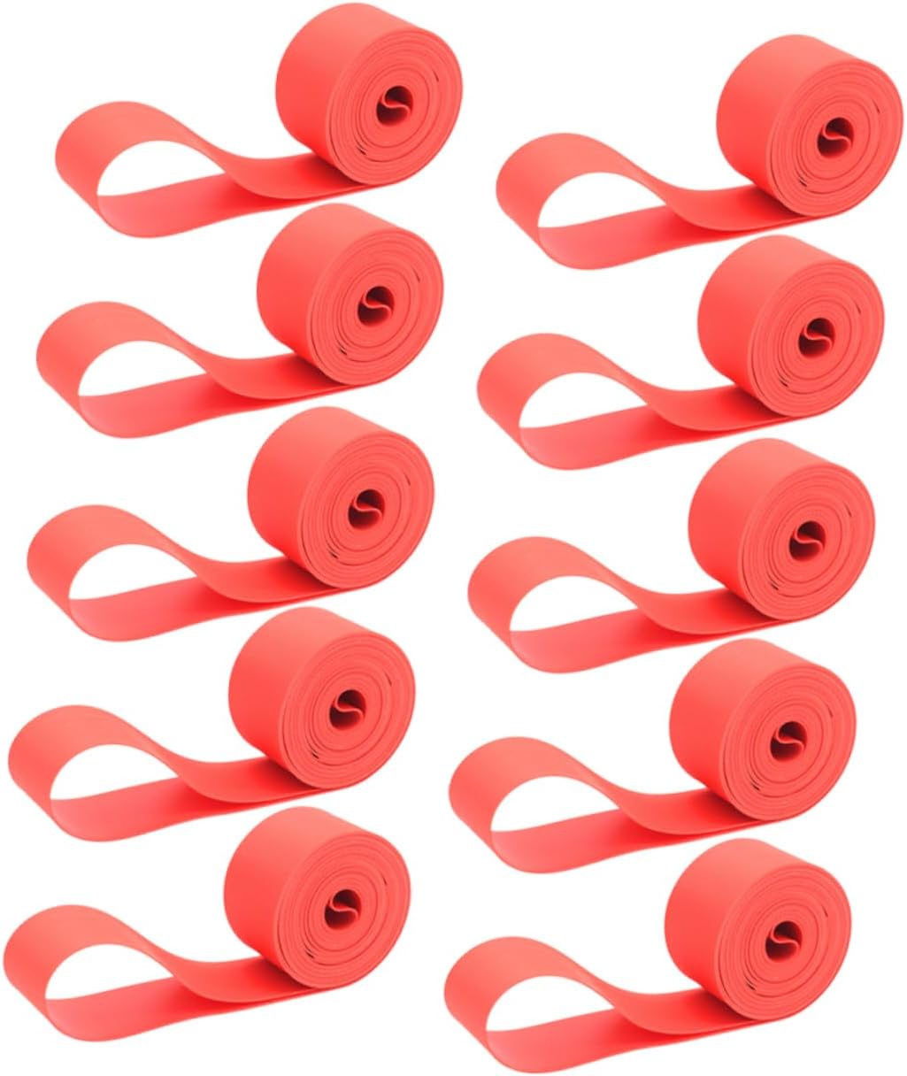Hemoton 10pcs Mountain Bike Tire Liner PVC Puncture Rim Tape Wear Resistant Bike Puncture Belt for Boys and Girls Cycling