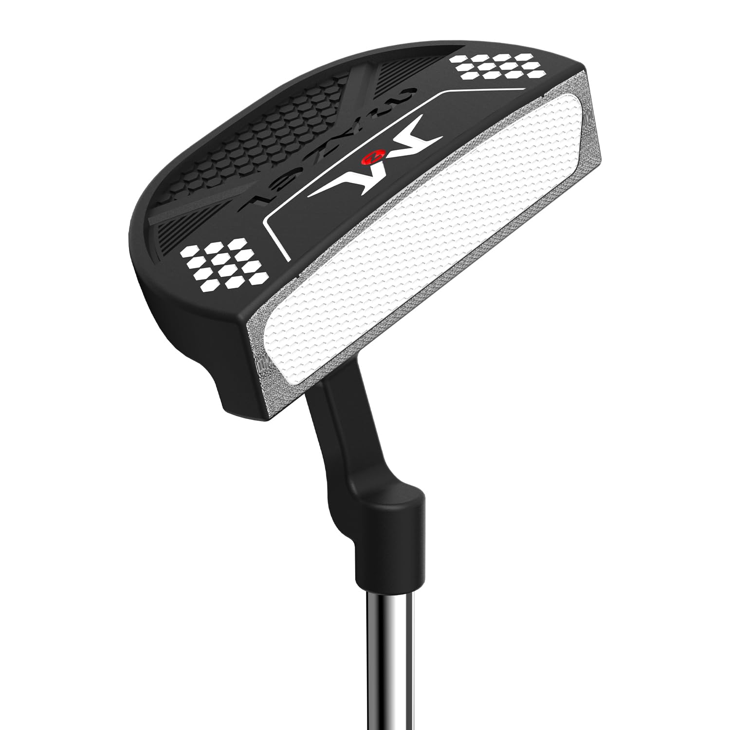 MAZEL Men's Mallet Golf Putter Right Handed, CNC Milled Face, Alignment Dots, 34 Inch, Includes Headcover for Improved Accuracy & Stability(Black)