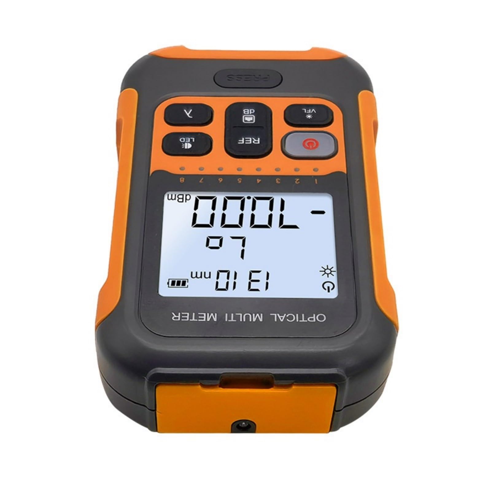 Optisches Leistungsmessgerät -70~+10dBm 4-in-1 Multifunktions-Glasfaser-Netzwerkkabeltester Visueller Fehlerorter 10-50MW (optional) Glasfaserprüfung(K)