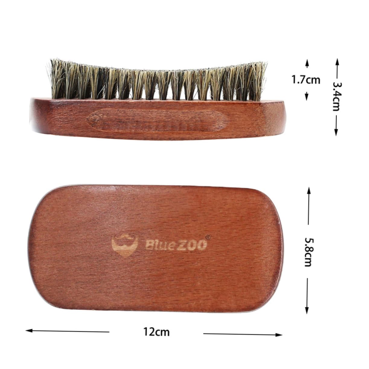 NULYLU Mustache Brush Beard Brush Beard Wash Tool for Men Accessory Smooth and Brighten